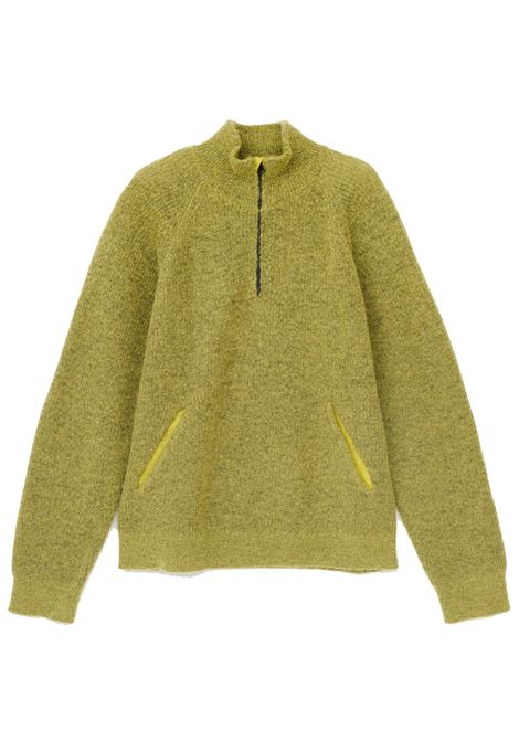 maglione essence mohair mixed knit uomo giallo HIKING PATROL | AW25104YELLOW